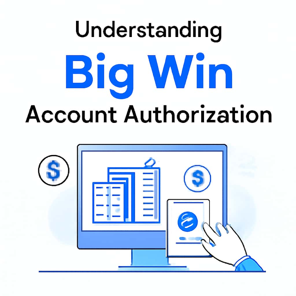 An educational diagram on Big Win account authorization