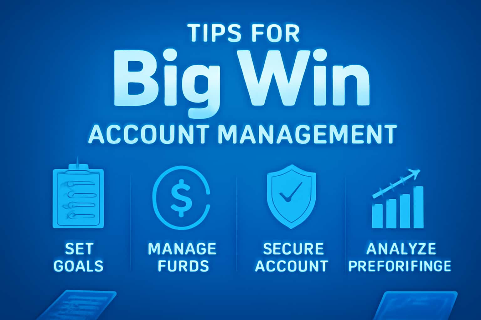 An informative illustration related to account management for Big Win.