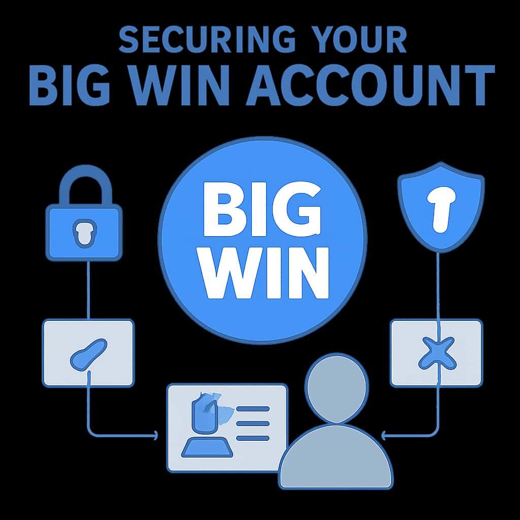 An educational diagram about securing an account with the text 'Big Win'.