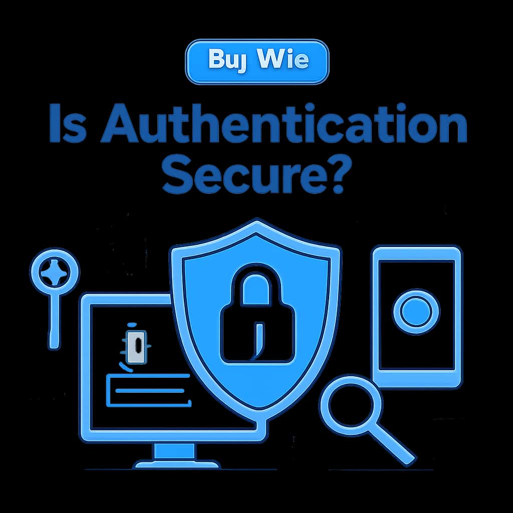 An educational diagram illustrating the security measures of Big Win Authentication.