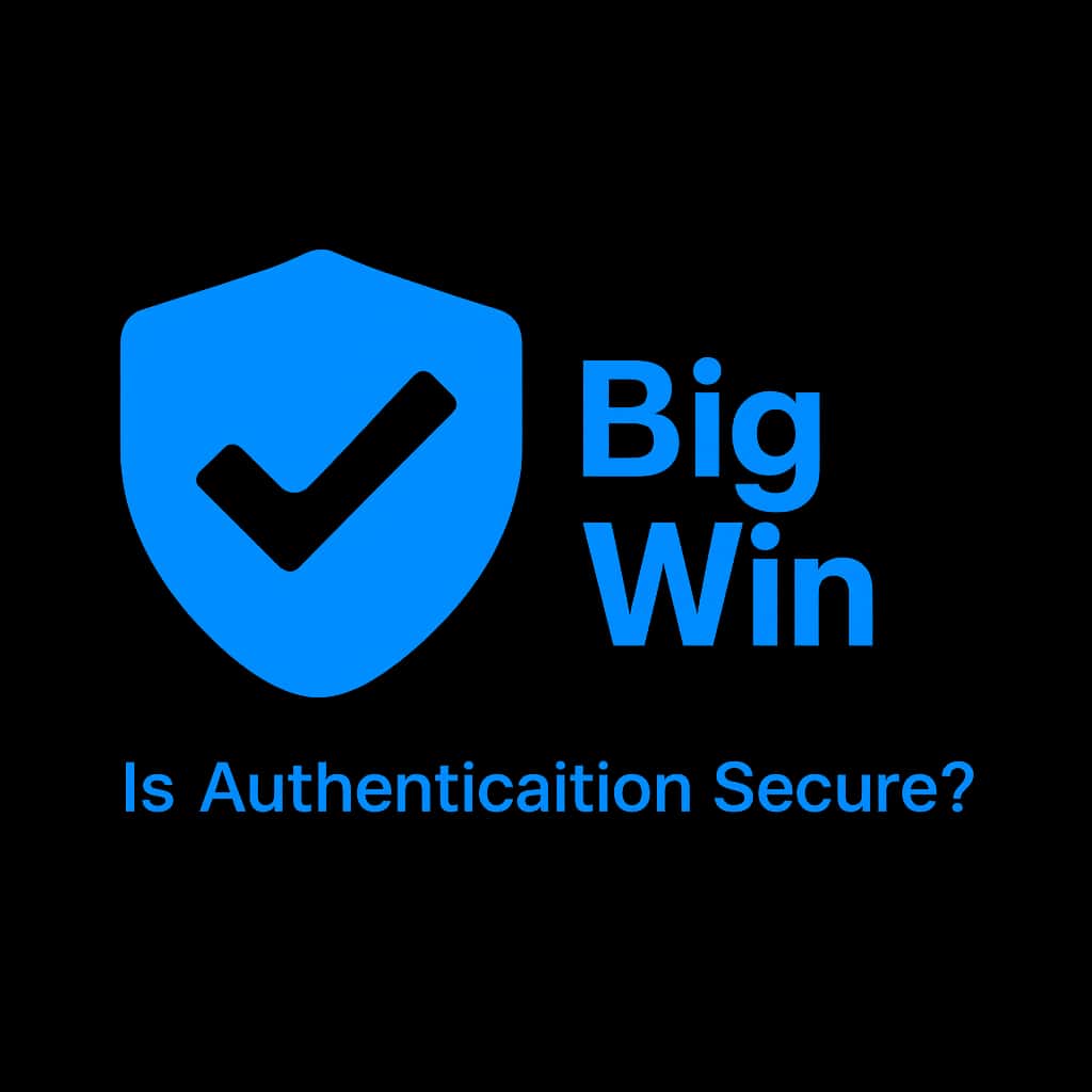 An icon representing authentication security with the text 'Big Win'.